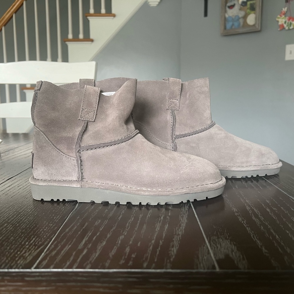 UGG Grey Suede Boots in Size 6